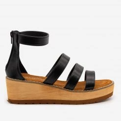 Olivia Miller Newest Arrivals Triple Strap Faux Wooden Wedges 9 Olivia Miller Newest Arrivals Triple Strap Faux Wooden Wedges