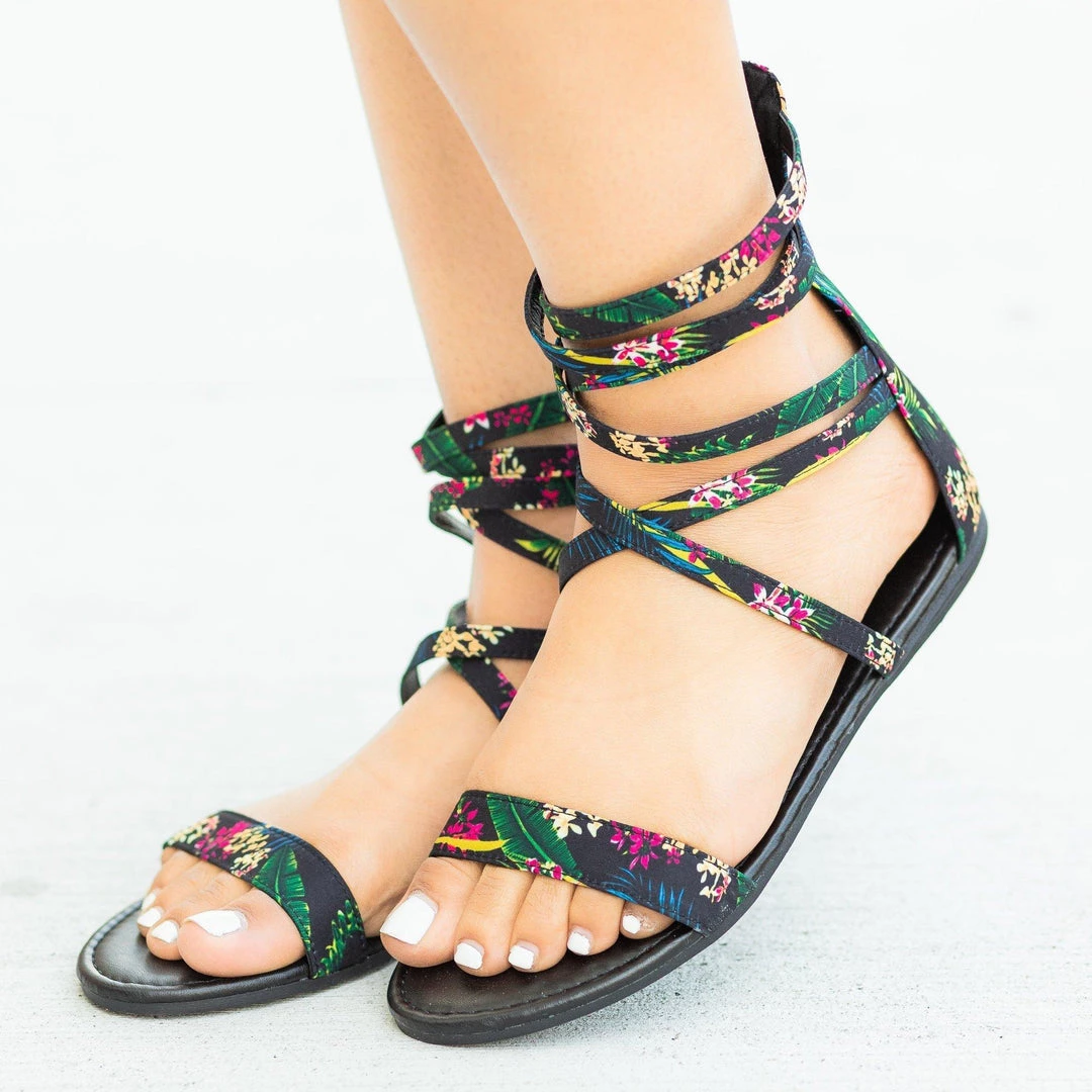 Bamboo Shoes Newest Arrivals Tropical Strappy Sandals 8 Bamboo Shoes Newest Arrivals Tropical Strappy Sandals