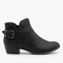 Shoelala Tulip-Shaped Buckle Booties