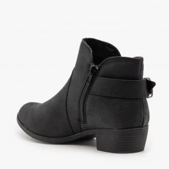 Shoelala Tulip-Shaped Buckle Booties