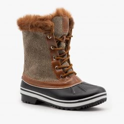 Forever Tweed Faux Fur Cuffed Boots Newest Arrivals