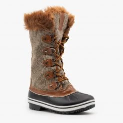 Forever Tweed Fur Cuffed Snow Boots FINAL SALE