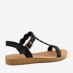 Qupid Shoes Twisted Slingback Sandals