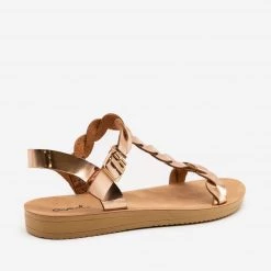 Qupid Shoes Twisted Slingback Sandals