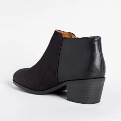 Soda Shoes Two-Tone Ankle Booties Newest Arrivals