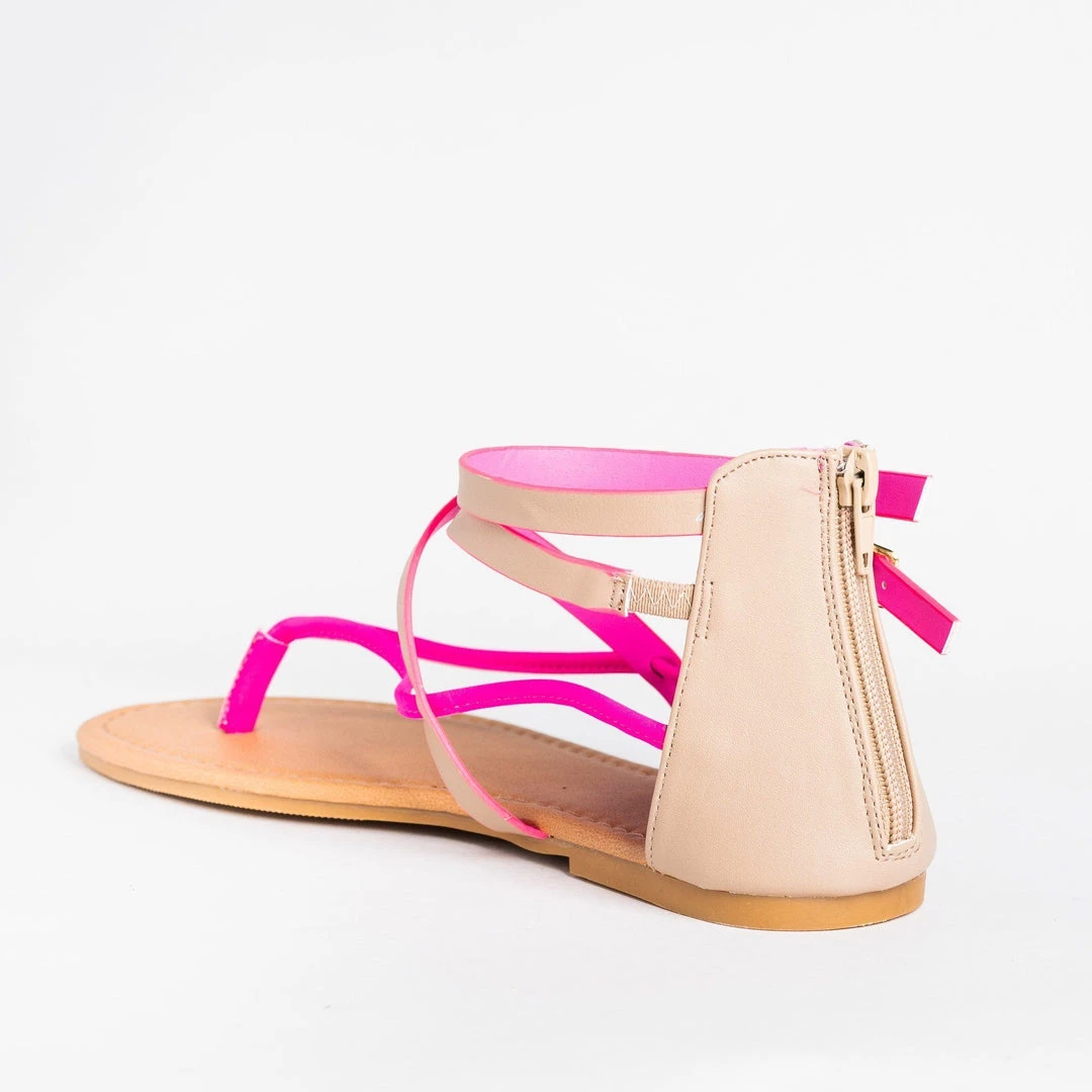 Qupid Shoes Newest Arrivals Two-Tone Qupid Sandals 5 Qupid Shoes Newest Arrivals Two-Tone Qupid Sandals