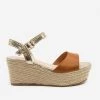Bamboo Shoes Newest Arrivals Two-Tone Espadrille Platform Sandals