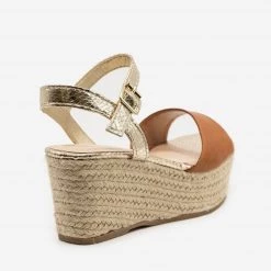 Bamboo Shoes Newest Arrivals Two-Tone Espadrille Platform Sandals