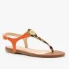 Bamboo Shoes Two-Tone Strappy Sandals