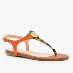 Bamboo Shoes Two-Tone Strappy Sandals