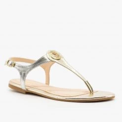Bamboo Shoes Two-Tone Strappy Sandals