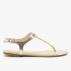 Bamboo Shoes Two-Tone Strappy Sandals