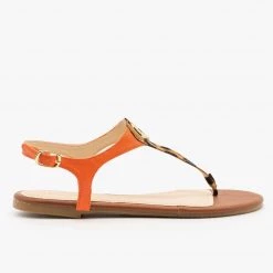 Bamboo Shoes Two-Tone Strappy Sandals