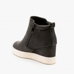 Qupid Shoes Two-Toned Sneaker Wedges FINAL SALE