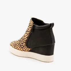 Qupid Shoes Two-Toned Sneaker Wedges FINAL SALE