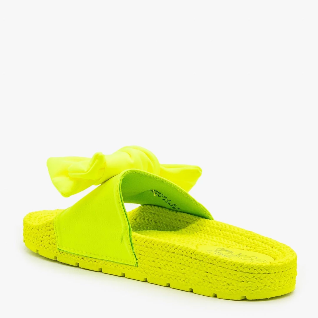 Mata Ultra Neon Bow Slides 6 Mata Ultra Neon Bow Slides