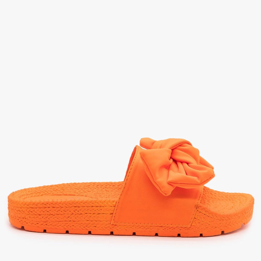 Mata Ultra Neon Bow Slides 1 Mata Ultra Neon Bow Slides