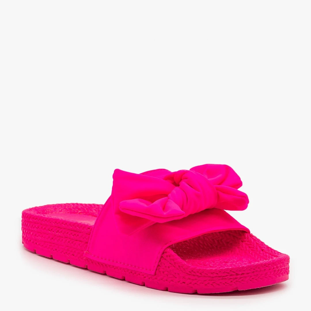 Mata Ultra Neon Bow Slides 8 Mata Ultra Neon Bow Slides