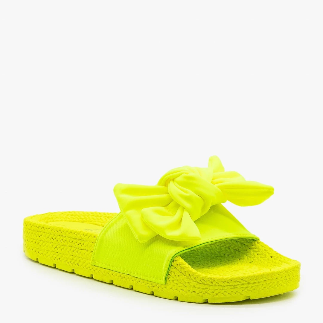 Mata Ultra Neon Bow Slides 5 Mata Ultra Neon Bow Slides