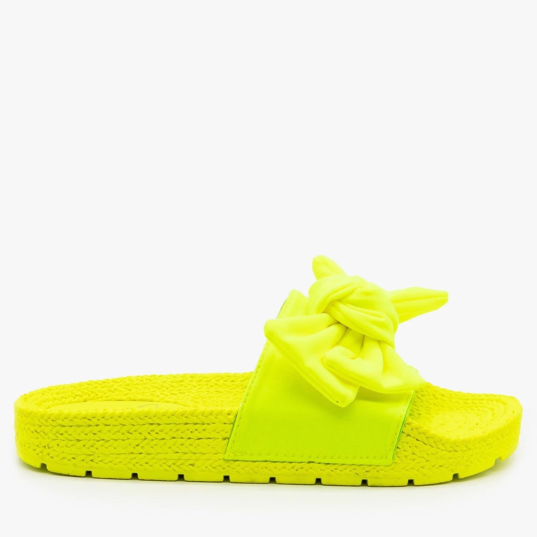 Mata Ultra Neon Bow Slides 4 Mata Ultra Neon Bow Slides