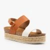 Bella Marie Velcro Ankle Strap Espadrille Flatform Wedges Newest Arrivals