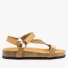 Qupid Shoes Velcro Clasp Cork Sandals