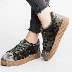 Qupid Shoes Newest Arrivals Velvet Lace-Up Fashion Sneakers 20 Qupid Shoes Newest Arrivals Velvet Lace-Up Fashion Sneakers