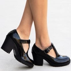 Soda Shoes Venti Low Cut Buckled Heel Newest Arrivals