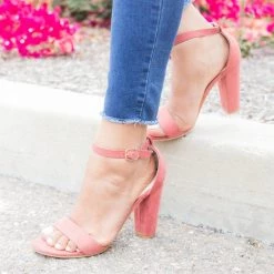 Qupid Shoes Vibrant Ankle Strap Chunky Heels Newest Arrivals