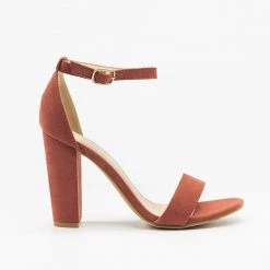 Qupid Shoes Vibrant Ankle Strap Chunky Heels Newest Arrivals