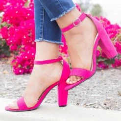 Qupid Shoes Vibrant Ankle Strap Chunky Heels Newest Arrivals