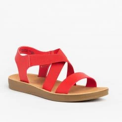 Bella Marie Vibrant Stretchy Comfort Sandals Newest Arrivals