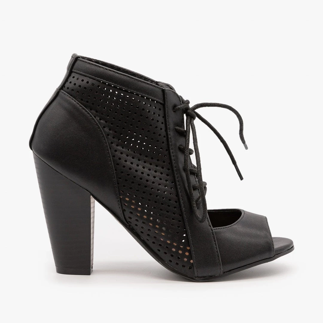 Delicious Shoes Vintage Inspired Peep Toe Heels Newest Arrivals 3 Delicious Shoes Vintage Inspired Peep Toe Heels Newest Arrivals