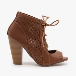 Delicious Shoes Vintage Inspired Peep Toe Heels Newest Arrivals