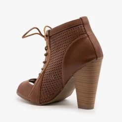 Delicious Shoes Vintage Inspired Peep Toe Heels Newest Arrivals