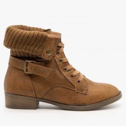 Unbranded/Generic Vintage-Inspired Sweater Cuff Booties Newest Arrivals