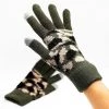Shoetopia Newest Arrivals Camo Knit Fitted Glove