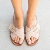Anna Shoes Vivi Crossed Buckled Sandals