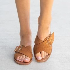 Anna Shoes Vivi Crossed Buckled Sandals 5 Anna Shoes Vivi Crossed Buckled Sandals