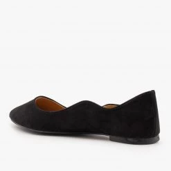 Qupid Shoes Wavy Almond Toe Ballet Flats 13 Qupid Shoes Wavy Almond Toe Ballet Flats