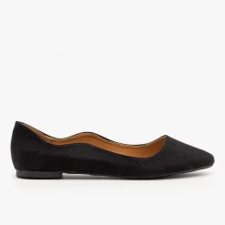 Qupid Shoes Wavy Almond Toe Ballet Flats 14 Qupid Shoes Wavy Almond Toe Ballet Flats