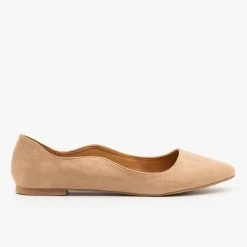 Qupid Shoes Wavy Almond Toe Ballet Flats 17 Qupid Shoes Wavy Almond Toe Ballet Flats