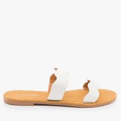Anna Shoes Wavy Double Strap Sandals