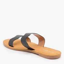 Anna Shoes Wavy Double Strap Sandals