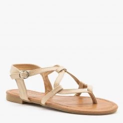 Anna Shoes Wavy Strappy Sandals Newest Arrivals