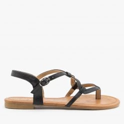 Anna Shoes Wavy Strappy Sandals Newest Arrivals