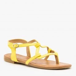 Anna Shoes Wavy Strappy Sandals Newest Arrivals