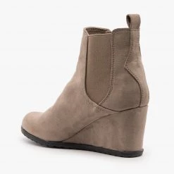 Weeboo Newest Arrivals Wedge Heel Chelsea Boots FINAL SALE