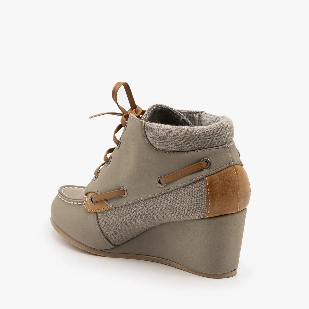 Bamboo Shoes Wedge Heeled Moccasin FINAL SALE FINAL SALE 4 Bamboo Shoes Wedge Heeled Moccasin FINAL SALE FINAL SALE