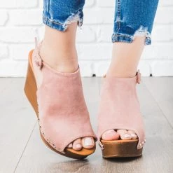 Bella Marie Wedged Slingback Sandals Newest Arrivals